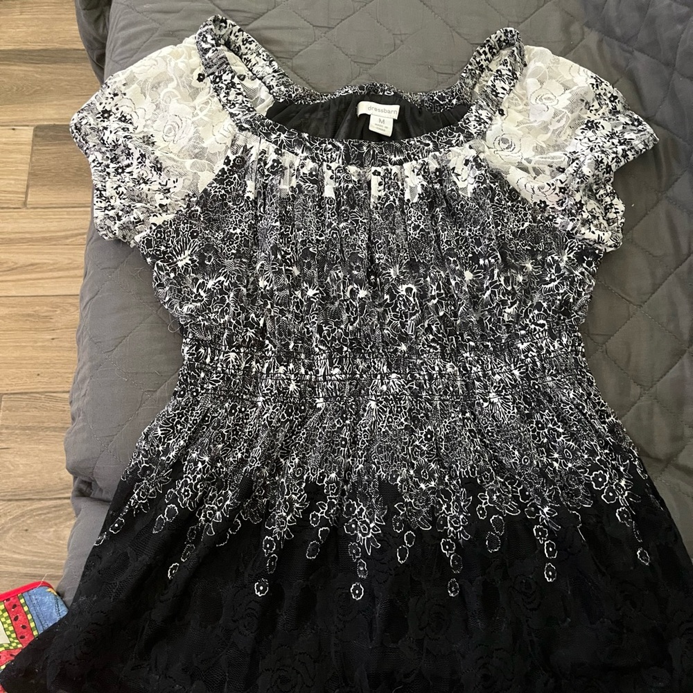 Beautiful black and white stylish blouse